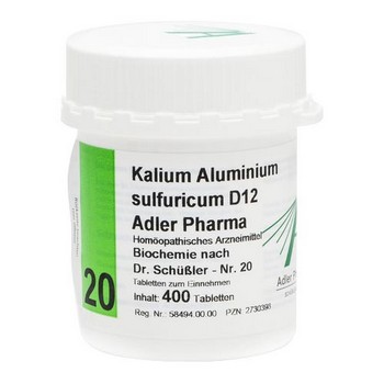 BIOCHEMIE Adler 20 Kalium aluminium sulf.D 12 Tab.