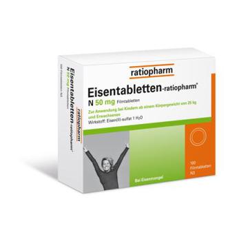 EISENTABLETTEN ratiopharm N 50 mg Filmtabletten
