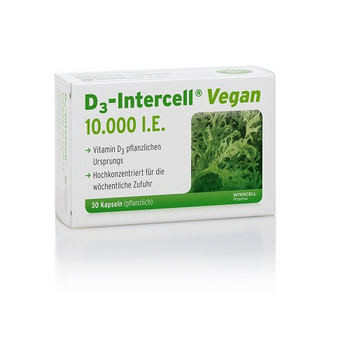 D3-INTERCELL Vegan 10.000 I.E. Kapseln
